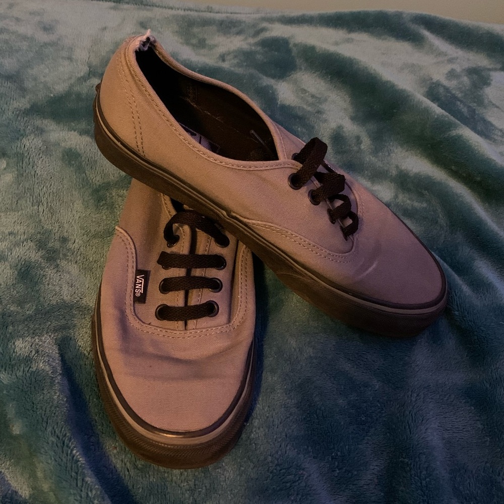 Grey and black vans